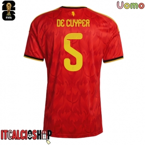 Belgio Maxim De Cuyper #5 Prima Maglia Mondiali 2026 Manica Corta